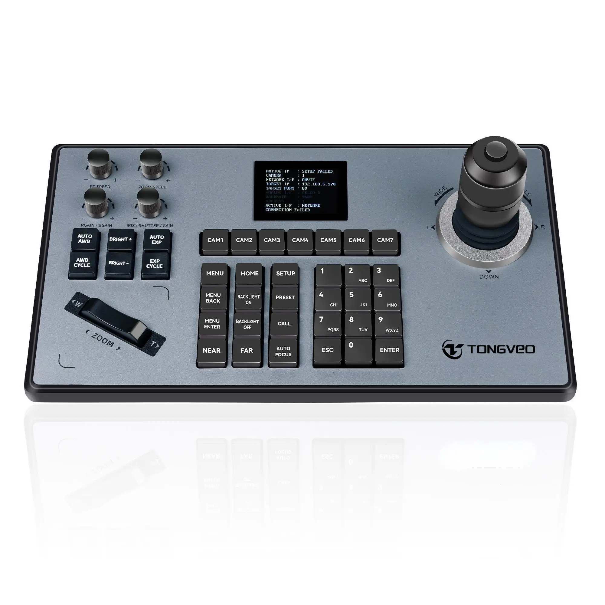 Video Conference Keyboard Controller 4D IP Joystick Controller for Conference PTZ Camera Live Streaming
Video Conference Keyboard Controller 4D IP Joystick Controller for Conference PTZ Camera Live Streaming