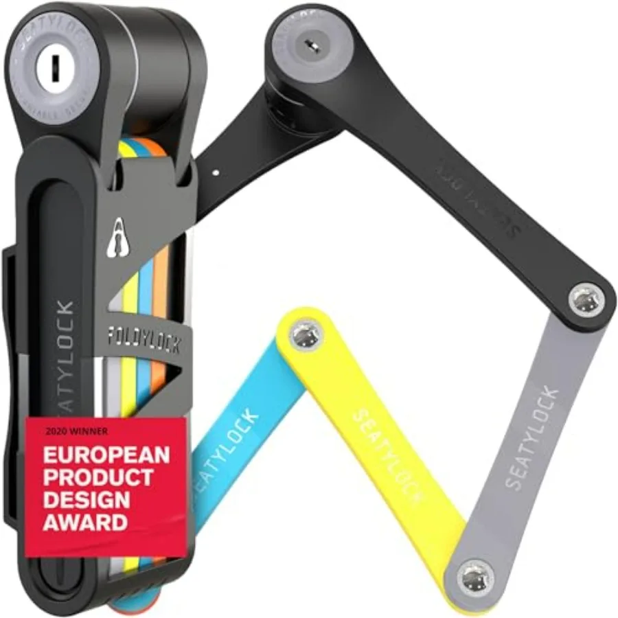 FoldyLock Compact Folding Bike Lock - Award Winning Patented Lightweight High Security Bicycle Lock - Heavy Duty Anti Theft Sma
FoldyLock Compact Folding Bike Lock - Award Winning Patented Lightweight High Security Bicycle Lock - Heavy Duty Anti Theft Sma