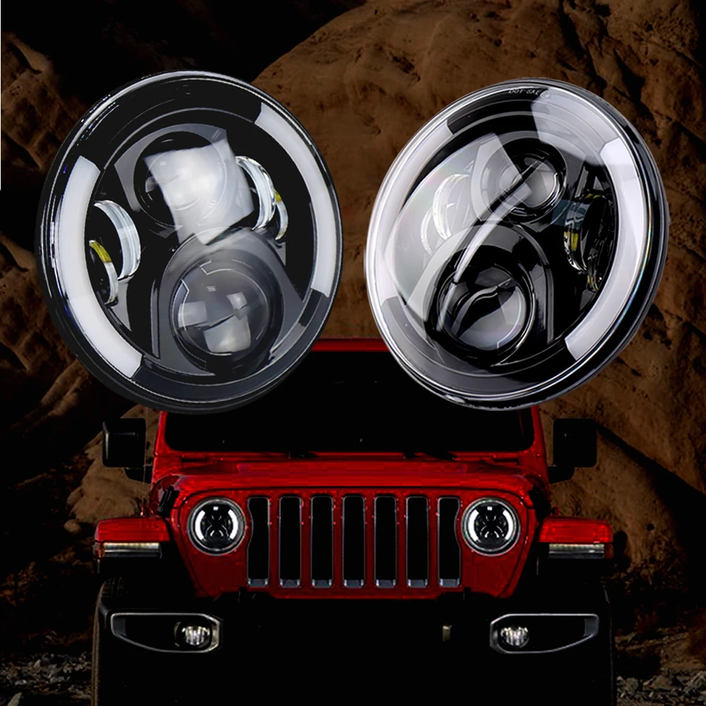 7 Inch Led Headlight with DRL H4 Plug for Jeep Wrangler 2007 2008 2009 2010 2011 2012 2013 2014 2015 2016 2017
7 Inch Led Headlight with DRL H4 Plug for Jeep Wrangler 2007 2008 2009 2010 2011 2012 2013 2014 2015 2016 2017