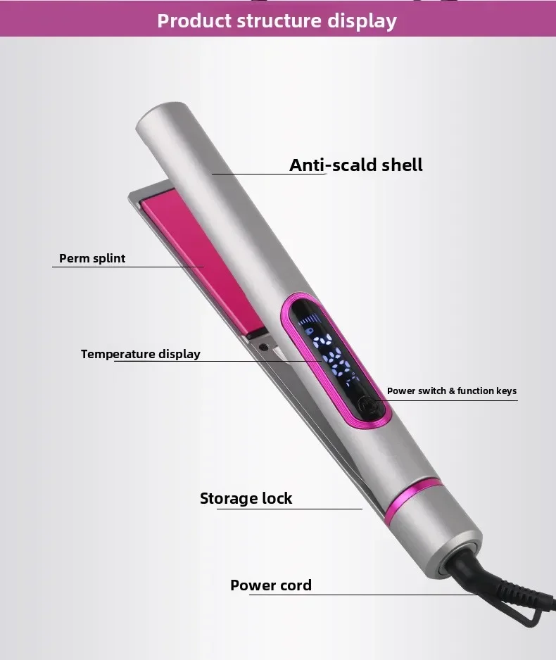 High quality Hair Straightener Mini Straight Board Clip LED Digital Display Floating Board Hair Straightening Splint Lightweig
High quality Hair Straightener Mini Straight Board Clip LED Digital Display Floating Board Hair Straightening Splint Lightweig