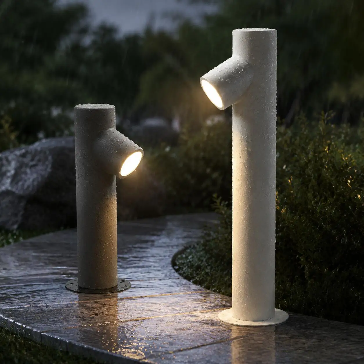 Outdoor Waterproof Micro-Cemen Landscape Light Garden Pathway Lawn Lamp Sandstone Black/White Finish Warm Glow 40/60cm for Patio
Outdoor Waterproof Micro-Cemen Landscape Light Garden Pathway Lawn Lamp Sandstone Black/White Finish Warm Glow 40/60cm for Patio