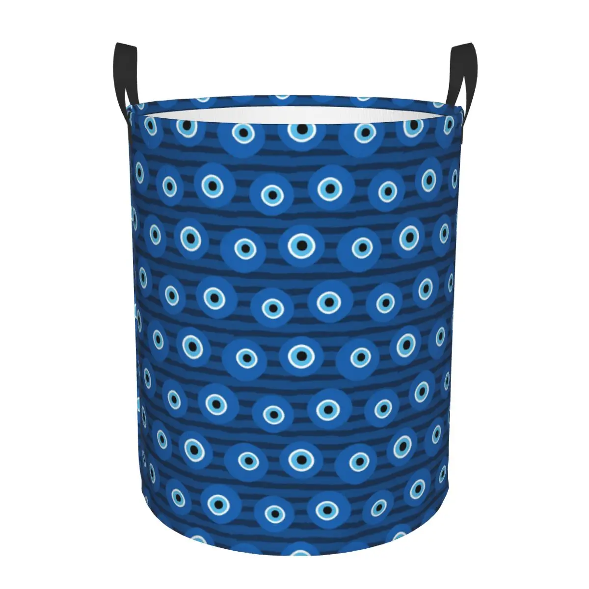 Custom Striped Pattern With Turkish Blue Evil Eye Laundry Basket Collapsible Toy Clothes Hamper Storage Bin for
Custom Striped Pattern With Turkish Blue Evil Eye Laundry Basket Collapsible Toy Clothes Hamper Storage Bin for