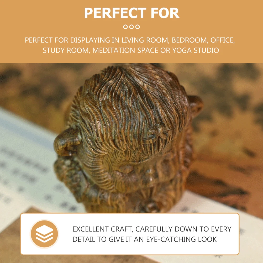 Handcrafted Green Sandalwood Monkey Shaped Incense Stick Holder Rustic Home Decorative Figurine For Meditation Space Yoga Studio
Handcrafted Green Sandalwood Monkey Shaped Incense Stick Holder Rustic Home Decorative Figurine For Meditation Space Yoga Studio