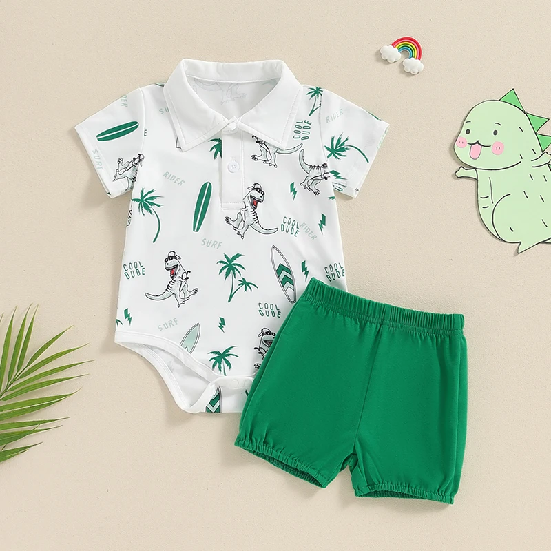 Newborn Infant Baby Boys Outfits Dinosaur Bodysuit Romper Short Pants 2Pcs Summer Clothes Set
Newborn Infant Baby Boys Outfits Dinosaur Bodysuit Romper Short Pants 2Pcs Summer Clothes Set