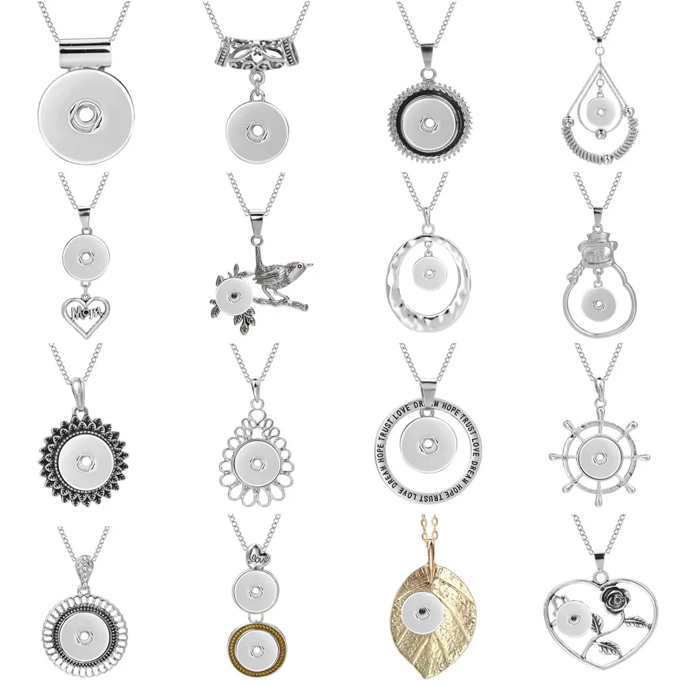 New Snap Button Jewelry Necklaces Vintage Metal Leaf Mom 18mm Snap Necklace DIY Snap Jewelry Necklace Pendant Gift
New Snap Button Jewelry Necklaces Vintage Metal Leaf Mom 18mm Snap Necklace DIY Snap Jewelry Necklace Pendant Gift