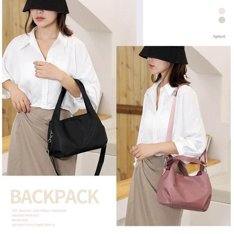 Large Capacity Shoulder Bag Fashion Nylon Casual Tote Handbag Solid Color Waterproof Lightweight Underarm Bag Women Girls
Large Capacity Shoulder Bag Fashion Nylon Casual Tote Handbag Solid Color Waterproof Lightweight Underarm Bag Women Girls
