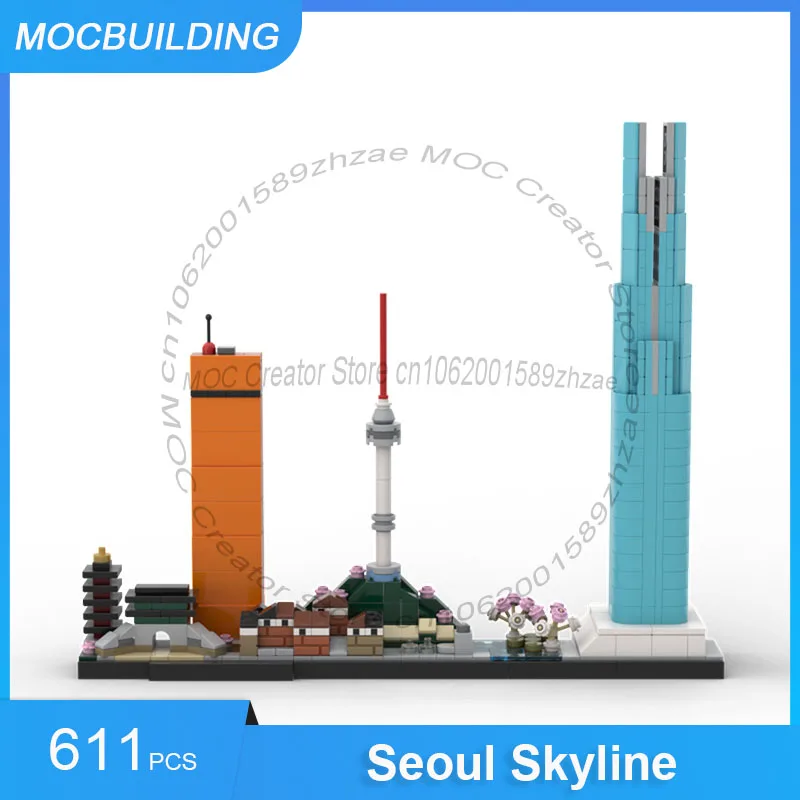 MOC Building Blocks Seoul Skyline Model DIY Assemble Bricks Creative Architecture Display Toys Collection Birthday Gifts 611PCS
MOC Building Blocks Seoul Skyline Model DIY Assemble Bricks Creative Architecture Display Toys Collection Birthday Gifts 611PCS