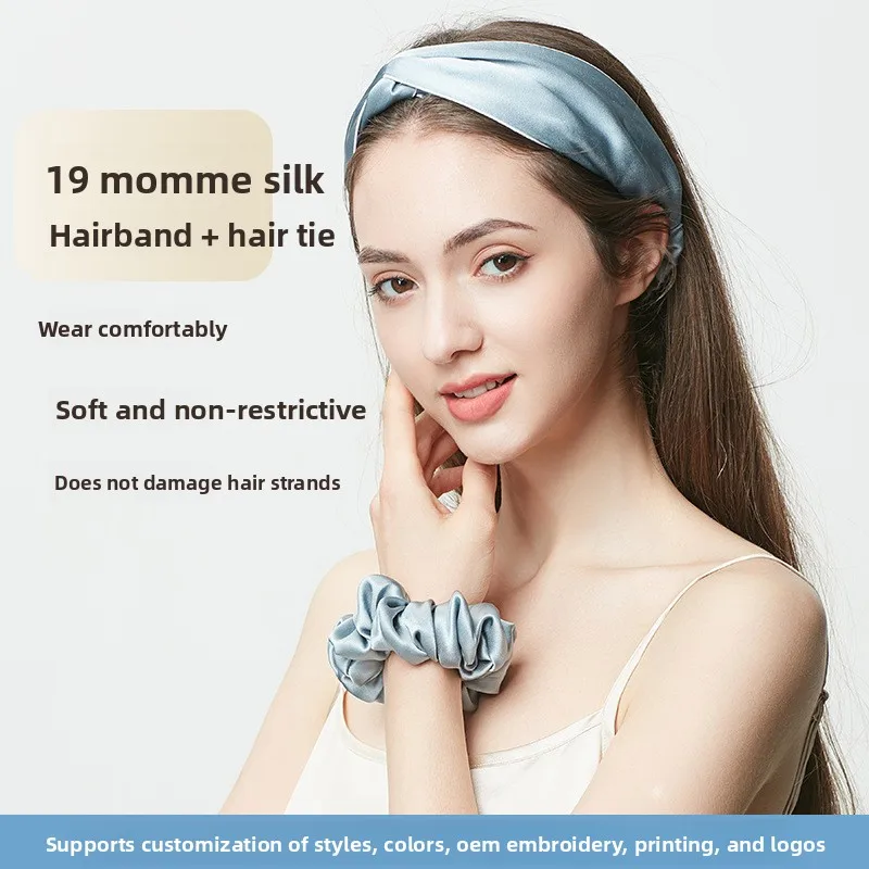 19 Momme Pure Mulberry Silk Hair ,Twisted Knotted Headband Or Large Silk Scrunchie, Anti-Frizz Luxury Hair Accessory for Women
19 Momme Pure Mulberry Silk Hair ,Twisted Knotted Headband Or Large Silk Scrunchie, Anti-Frizz Luxury Hair Accessory for Women