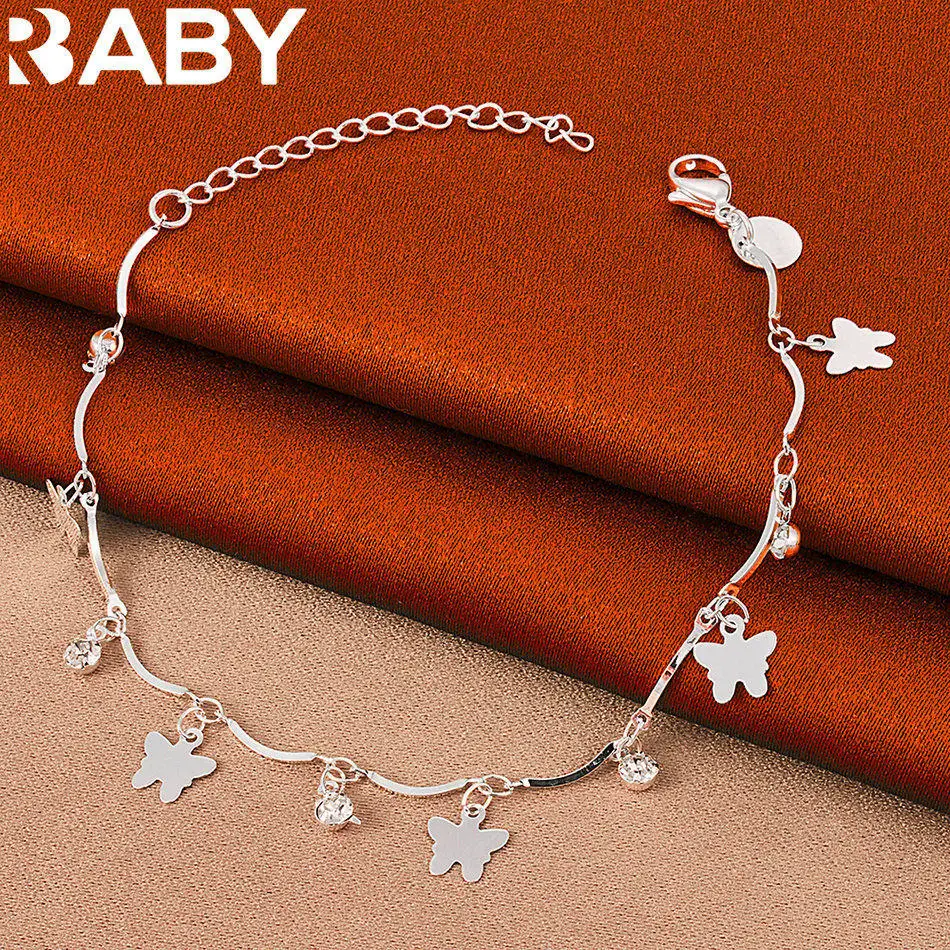 URBABY 925 Sterling Silver Butterfly Zircon Chain Bracelet For Women Fashion Jewelry Exquisite Party Accessories Holiday Gifts
URBABY 925 Sterling Silver Butterfly Zircon Chain Bracelet For Women Fashion Jewelry Exquisite Party Accessories Holiday Gifts