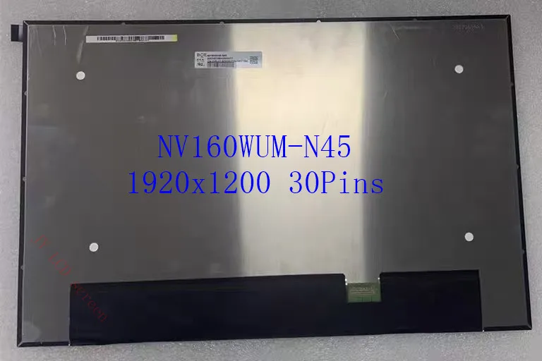 16'' NV160WUM-N45 NV160WUM N45 1920x1200 30Pins IPS Laptop LCD Screen Display Matrix Panel For DELL Inspiron 16 5620 5625
16'' NV160WUM-N45 NV160WUM N45 1920x1200 30Pins IPS Laptop LCD Screen Display Matrix Panel For DELL Inspiron 16 5620 5625