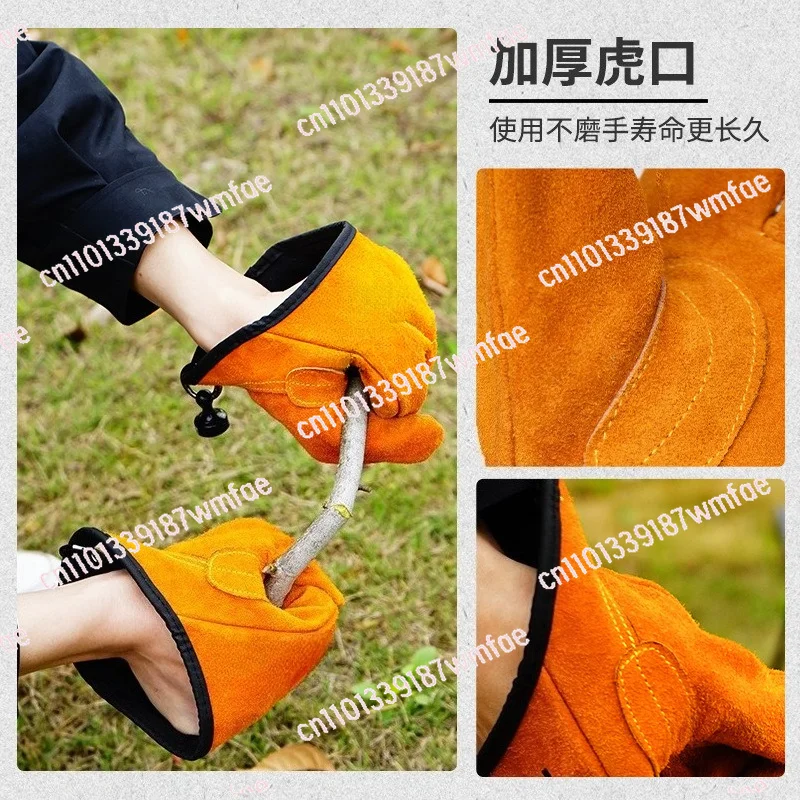 Heat Resistant Gloves, First Layer Cowhide Anti-Scald, Non-Slip Outdoor Camping Fire Grilling Gloves for Fishing Barbecue
Heat Resistant Gloves, First Layer Cowhide Anti-Scald, Non-Slip Outdoor Camping Fire Grilling Gloves for Fishing Barbecue