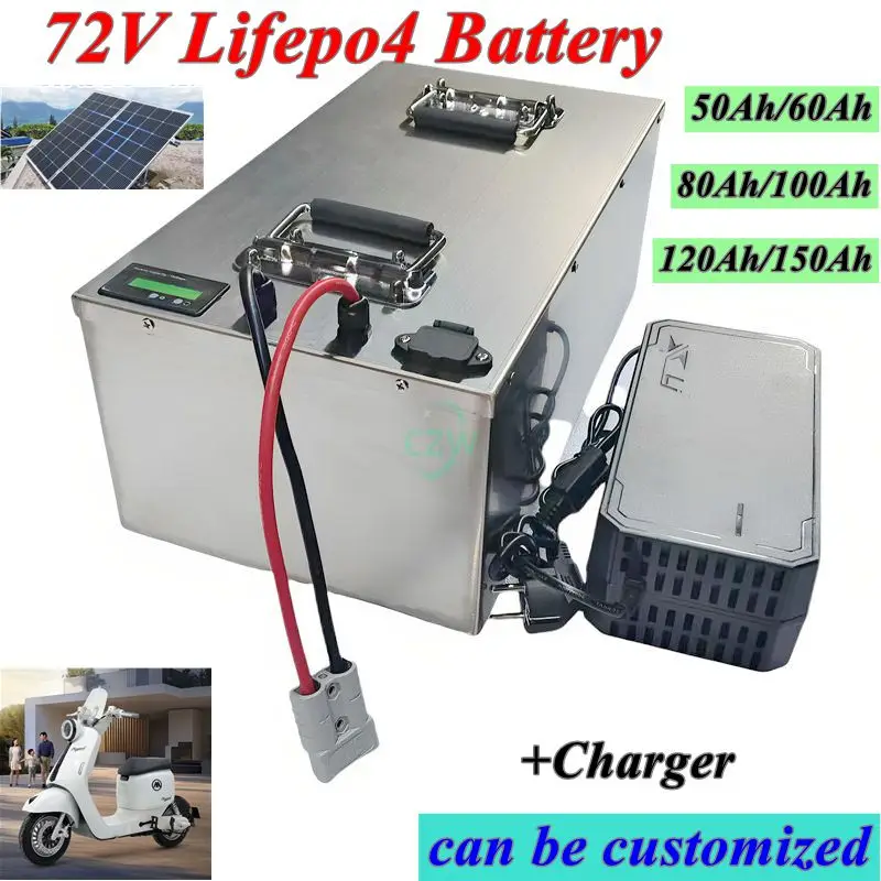 50Ah 60AH 80AH 100AH 120AH 150Ah 200AH72V LifePo4 литиевая батарея, тележка для гольфа, электромобиль + зарядное устройство
50Ah 60AH 80AH 100AH 120AH 150Ah 200AH72V LifePo4 литиевая батарея, тележка для гольфа, электромобиль + зарядное устройство