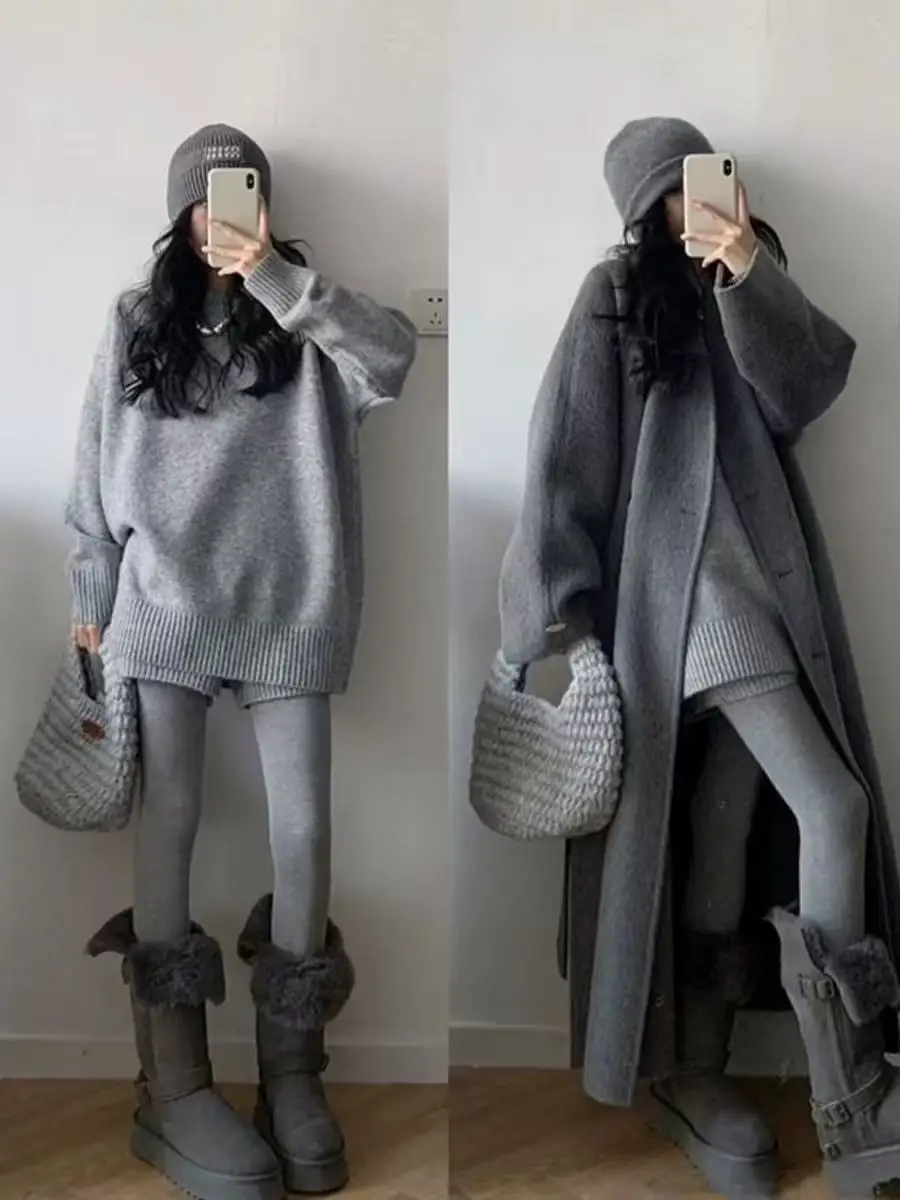 ay Knitted Sweater Dr Women's Autumn Winter New Early Season High-End Feeling Coat Inner Set Loose Fit round Ne Long S...
ay Knitted Sweater Dr Women's Autumn Winter New Early Season High-End Feeling Coat Inner Set Loose Fit round Ne Long S...