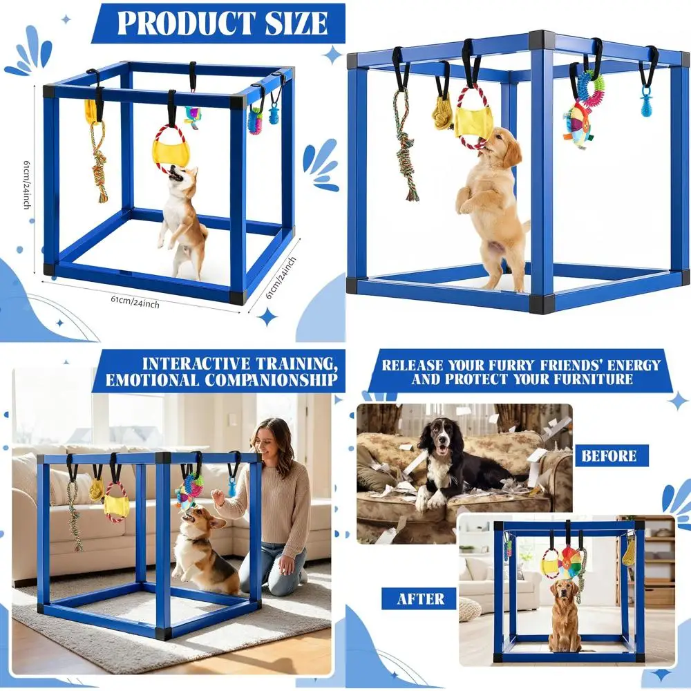 Очень большой тренажерный зал для игр с собаками — 24 x 24 x 24 дюйма — модульная свободная сборка — игрушки 7-в-1 в комплекте — прочный и портативный, Puppy Play Gy
Очень большой тренажерный зал для игр с собаками — 24 x 24 x 24 дюйма — модульная свободная сборка — игрушки 7-в-1 в комплекте — прочный и портативный, Puppy Play Gy