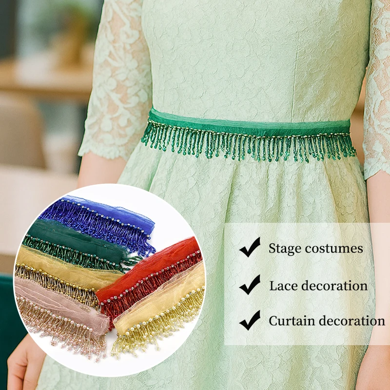 1/2/5Yards 5cm Beaded Fringe Trim Tassel Fringes for Curtains Dress Decorative Trimmings Stitching Lace Band Sewing Accessories
1/2/5Yards 5cm Beaded Fringe Trim Tassel Fringes for Curtains Dress Decorative Trimmings Stitching Lace Band Sewing Accessories