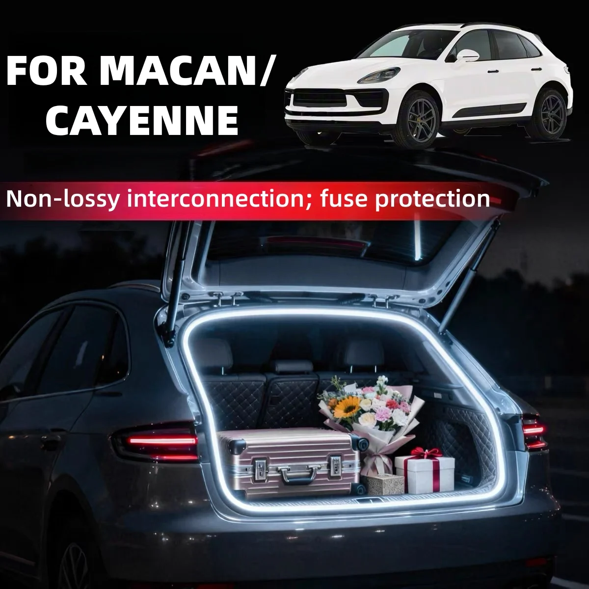 FOR MACAN 2014-2025/CAYENNE/PANAMERA 2016-2025 trunk light modification light Atmosphere lights Rear Trunk LED Light Bar
FOR MACAN 2014-2025/CAYENNE/PANAMERA 2016-2025 trunk light modification light Atmosphere lights Rear Trunk LED Light Bar