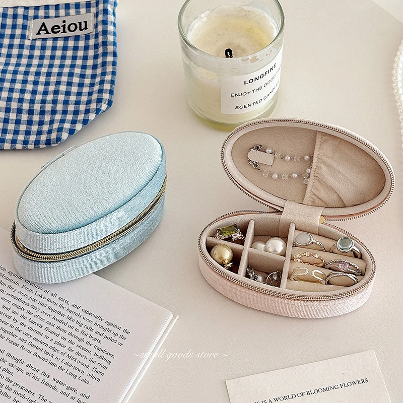 Velvet Jewelry Box For Women Mini Portable Earring Holder Ring Organizer Small Partition Storage Case For Travel Home
Velvet Jewelry Box For Women Mini Portable Earring Holder Ring Organizer Small Partition Storage Case For Travel Home