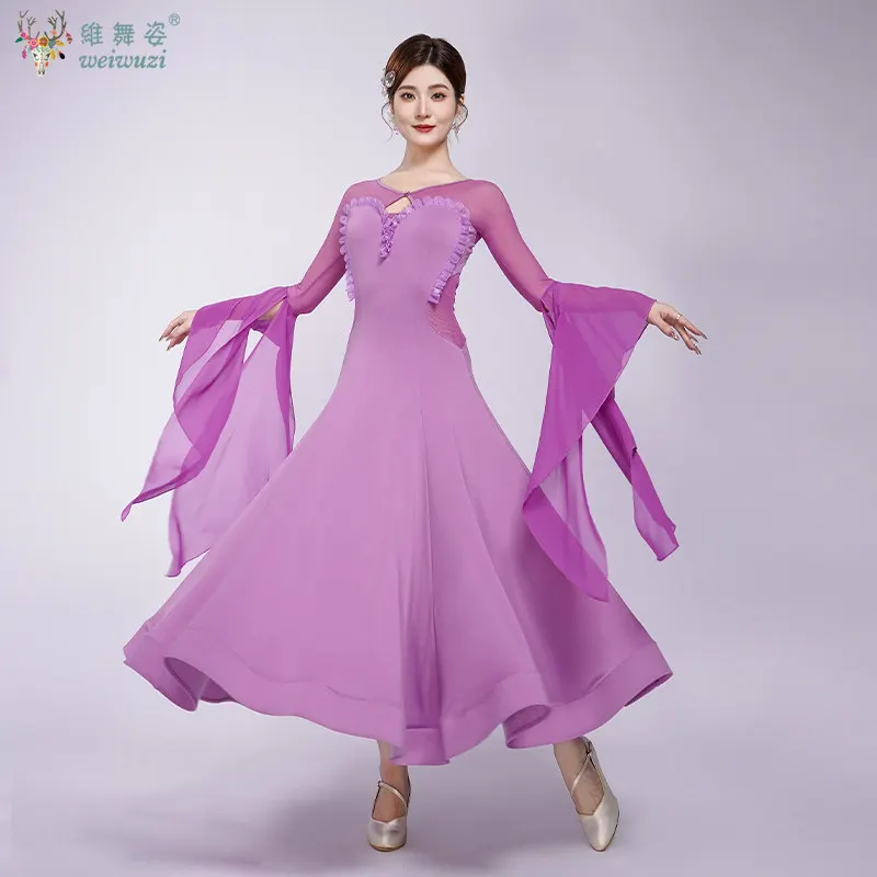 Female Standard Modern Dance High-end Ballroom Big Swing Dresses Waltz Foxtrot Tango Competition Teenagers Dancing Clothing
Female Standard Modern Dance High-end Ballroom Big Swing Dresses Waltz Foxtrot Tango Competition Teenagers Dancing Clothing