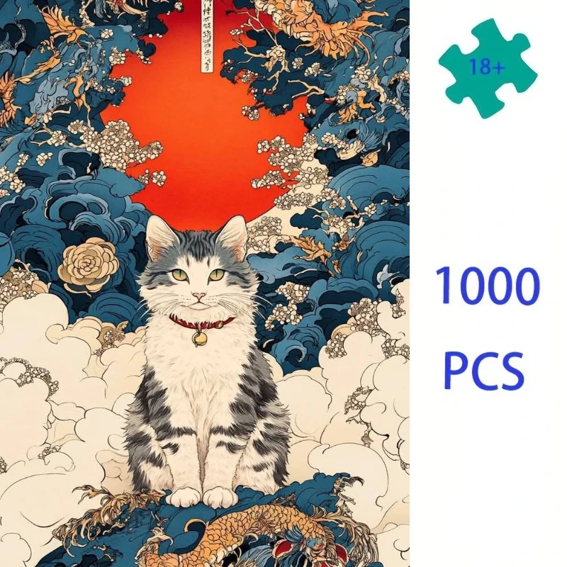 Jigsaw Puzzle Whimsical Japanese Cat Adults Puzzle Games Family Fun Floor Puzzles Educational Toys for Kids
Jigsaw Puzzle Whimsical Japanese Cat Adults Puzzle Games Family Fun Floor Puzzles Educational Toys for Kids