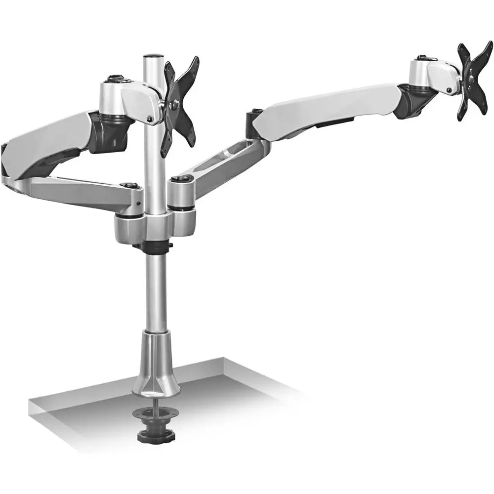 Height-Adjustable Dual Monitor Desk Mount with Spring Arm and Quick Release, Grommet Base
Height-Adjustable Dual Monitor Desk Mount with Spring Arm and Quick Release, Grommet Base