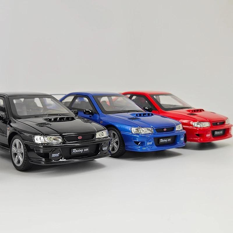 Модель автомобиля Subaru STI из сплава, масштаб 1:24, с открывающимися дверями, капотом и багажником, со звуковыми и световыми эффектами, в качестве подарка.
Модель автомобиля Subaru STI из сплава, масштаб 1:24, с открывающимися дверями, капотом и багажником, со звуковыми и световыми эффектами, в качестве подарка.