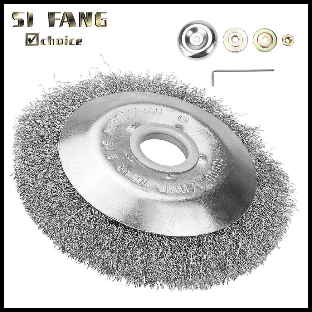 Universal 6/8 Inch Steel Wire Wheel Brush Disc for Lawn Mower Grass Trimmer Head Weed Cutter Garden Tool
Universal 6/8 Inch Steel Wire Wheel Brush Disc for Lawn Mower Grass Trimmer Head Weed Cutter Garden Tool