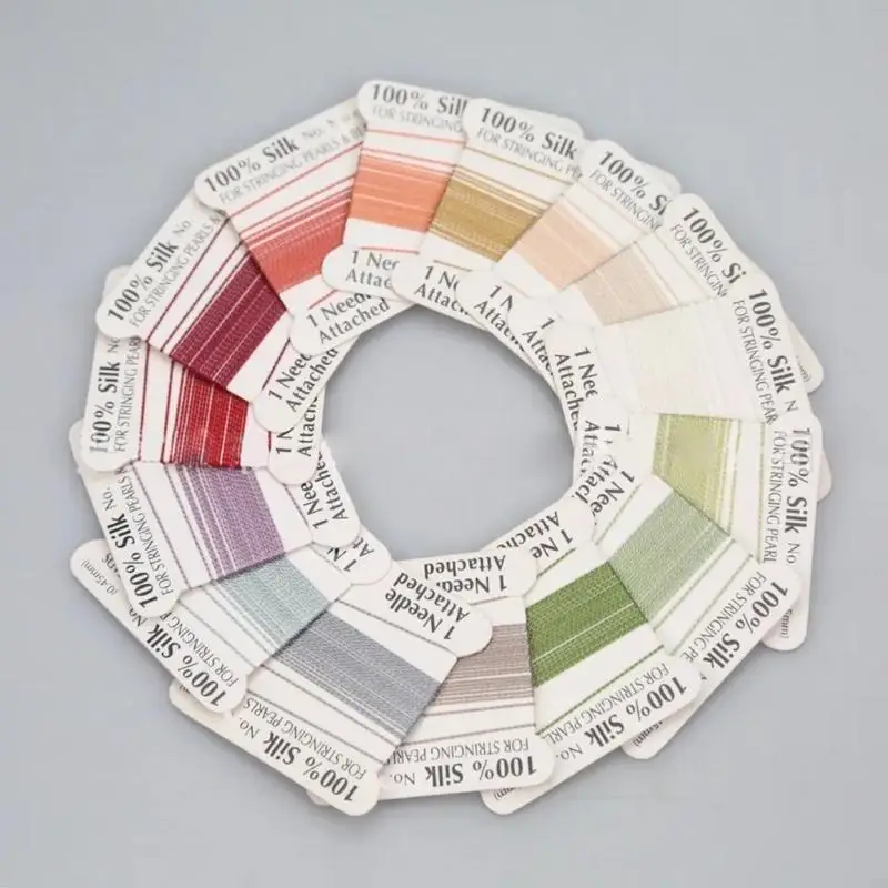 20pcs Silk Bead Cord Multicolor Needle End Silk Cord for Jewelry Beading Supplies Braided String Thread 0.6mm/0.7mm
20pcs Silk Bead Cord Multicolor Needle End Silk Cord for Jewelry Beading Supplies Braided String Thread 0.6mm/0.7mm