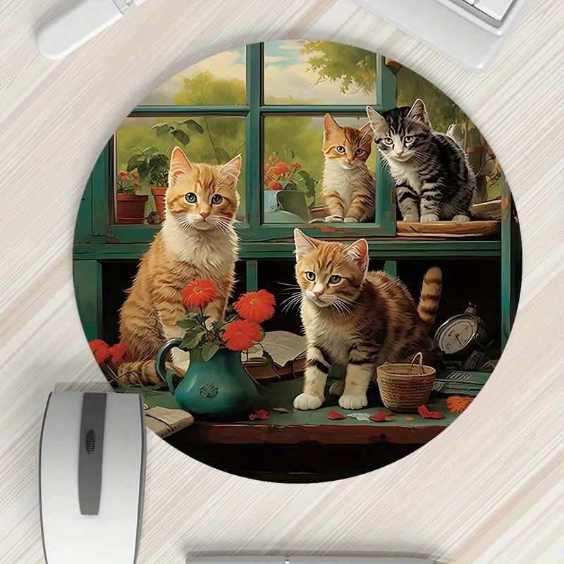 The cat-printed mouse pad with anti-slip bottom and durable computer game desk mat is an ideal choice for both home and office
The cat-printed mouse pad with anti-slip bottom and durable computer game desk mat is an ideal choice for both home and office
