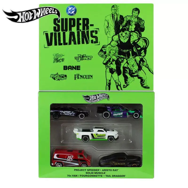 Hot Wheels JNN44 Batman Theme 5-Pack Gift Box,Two-Face The Joker Bane Harley Quinn Penguin,1:64 Diecast Alloy Car Collector Gift
Hot Wheels JNN44 Batman Theme 5-Pack Gift Box,Two-Face The Joker Bane Harley Quinn Penguin,1:64 Diecast Alloy Car Collector Gift