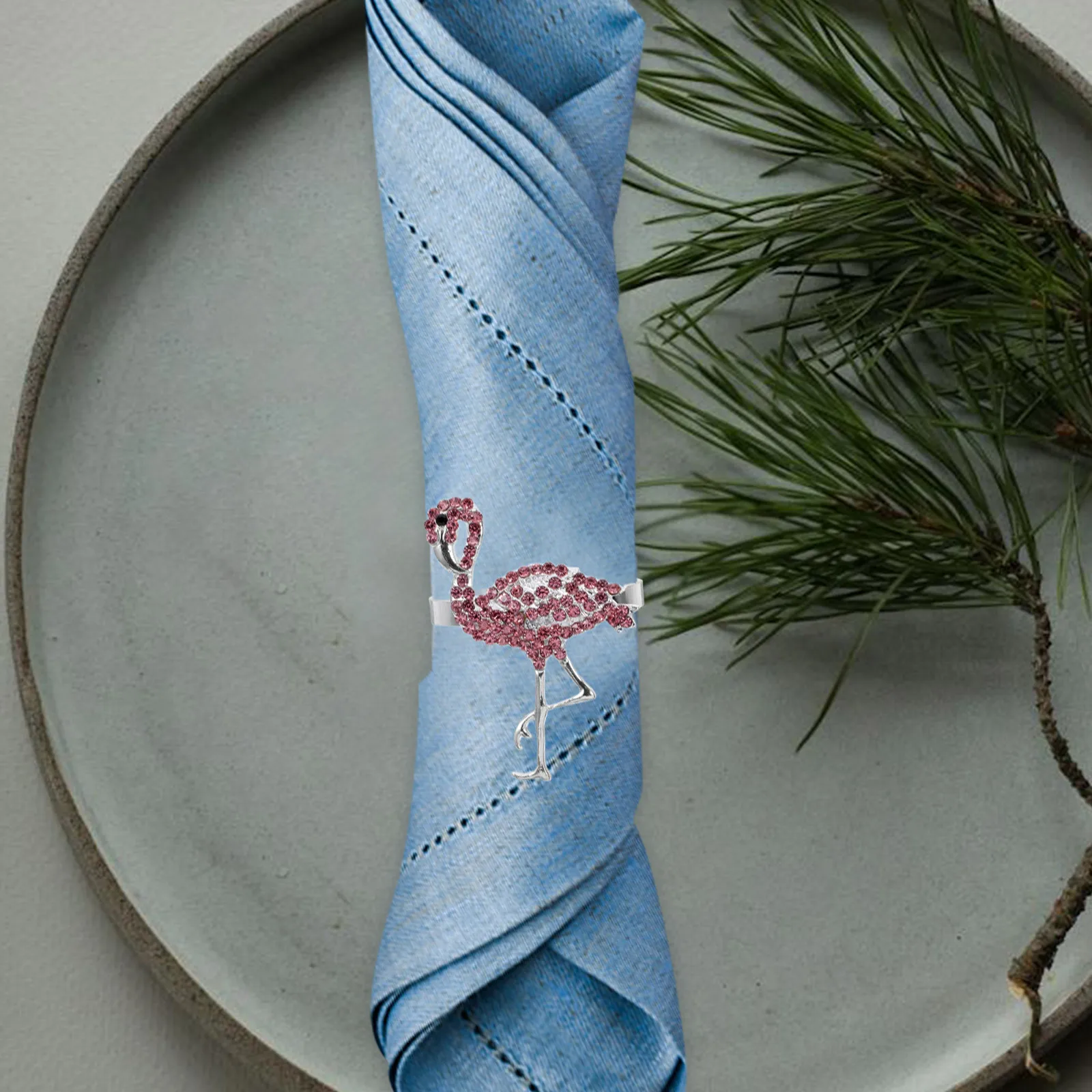 4 Pcs Flamingo Napkin Rings Pink Diamond Silver Alloy Metal Buckle Tropical Dining Table Decorations Kitchen Bar Accessories
4 Pcs Flamingo Napkin Rings Pink Diamond Silver Alloy Metal Buckle Tropical Dining Table Decorations Kitchen Bar Accessories