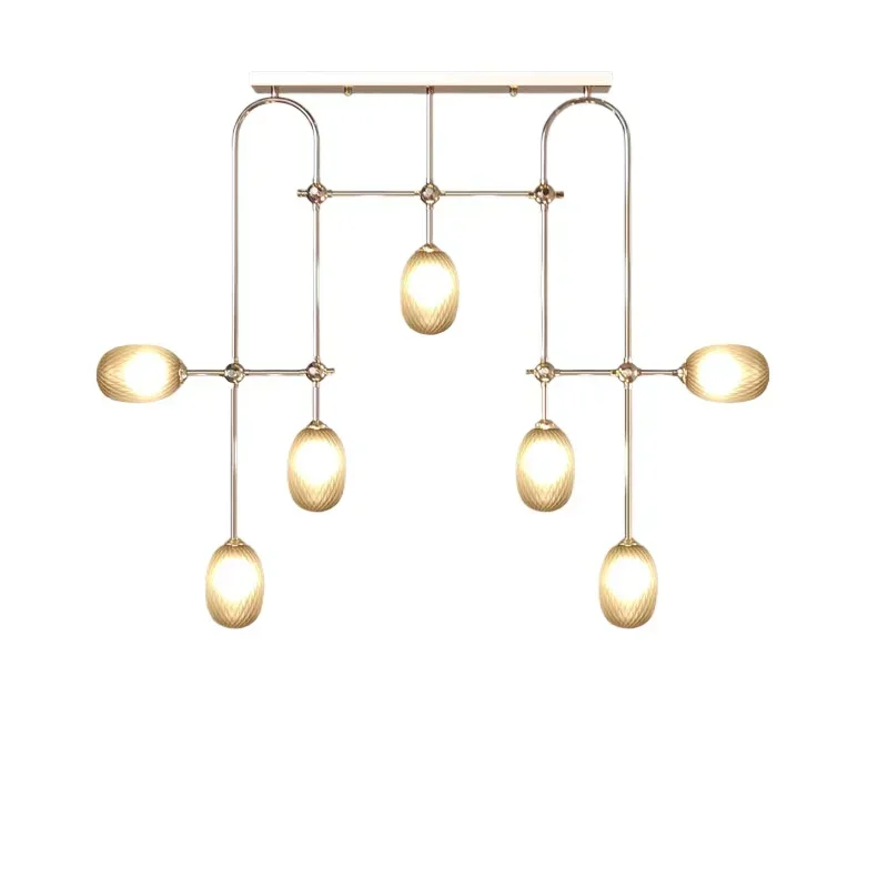 restaurant high-end atmosphere multi-head soot glass ball light luxury living room fashionable modern high-end golden chandelier
restaurant high-end atmosphere multi-head soot glass ball light luxury living room fashionable modern high-end golden chandelier