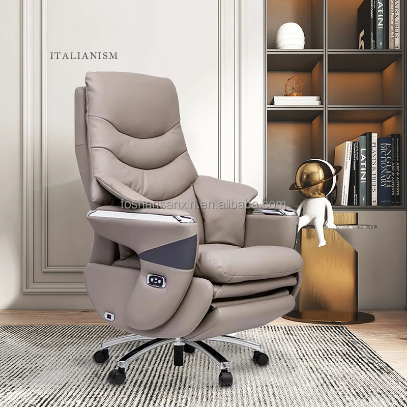 Sanxin High-end Smart Leather Electric Boss Chair Office Computer Chair Massage Reclining Home Study Chair
Sanxin High-end Smart Leather Electric Boss Chair Office Computer Chair Massage Reclining Home Study Chair