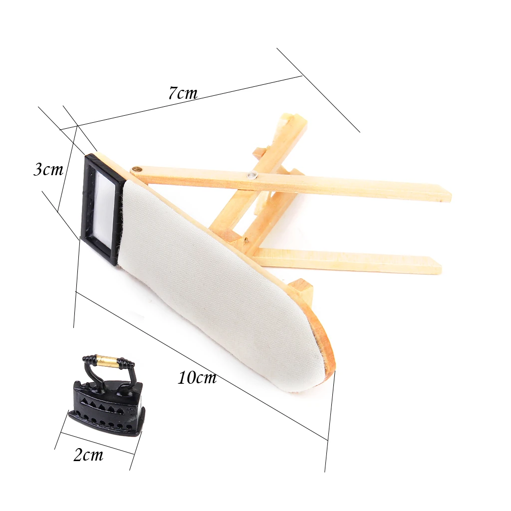 Dolls house Miniature sewing room Iron Wooden Ironing Board Set 1/12 Scale
Dolls house Miniature sewing room Iron Wooden Ironing Board Set 1/12 Scale