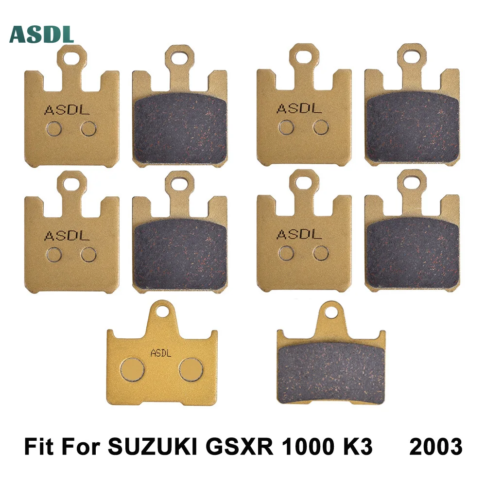 Motorcycle Front and Rear Brake Pads Discs Kit for SUZUKI GSXR 1000 K3 2003 GSXR-1000 GSXR1000 Motorbike Brakes Ceramic
Motorcycle Front and Rear Brake Pads Discs Kit for SUZUKI GSXR 1000 K3 2003 GSXR-1000 GSXR1000 Motorbike Brakes Ceramic