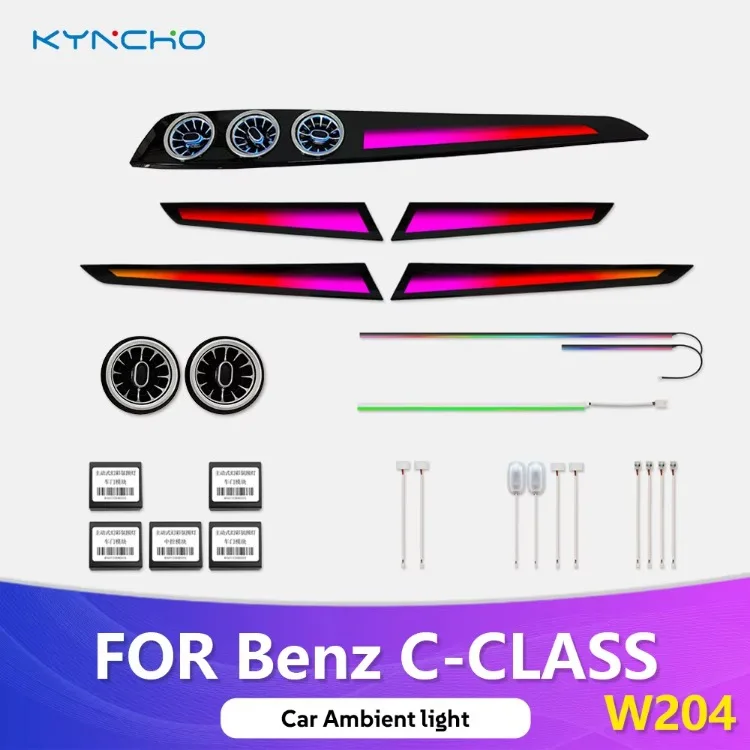 KYNCHO for Benz c Class W204 Ambient Lighting Kit Car LED Lighting Lamp Symphony Car Ambient Light Automotive Ambient Lighting
KYNCHO for Benz c Class W204 Ambient Lighting Kit Car LED Lighting Lamp Symphony Car Ambient Light Automotive Ambient Lighting