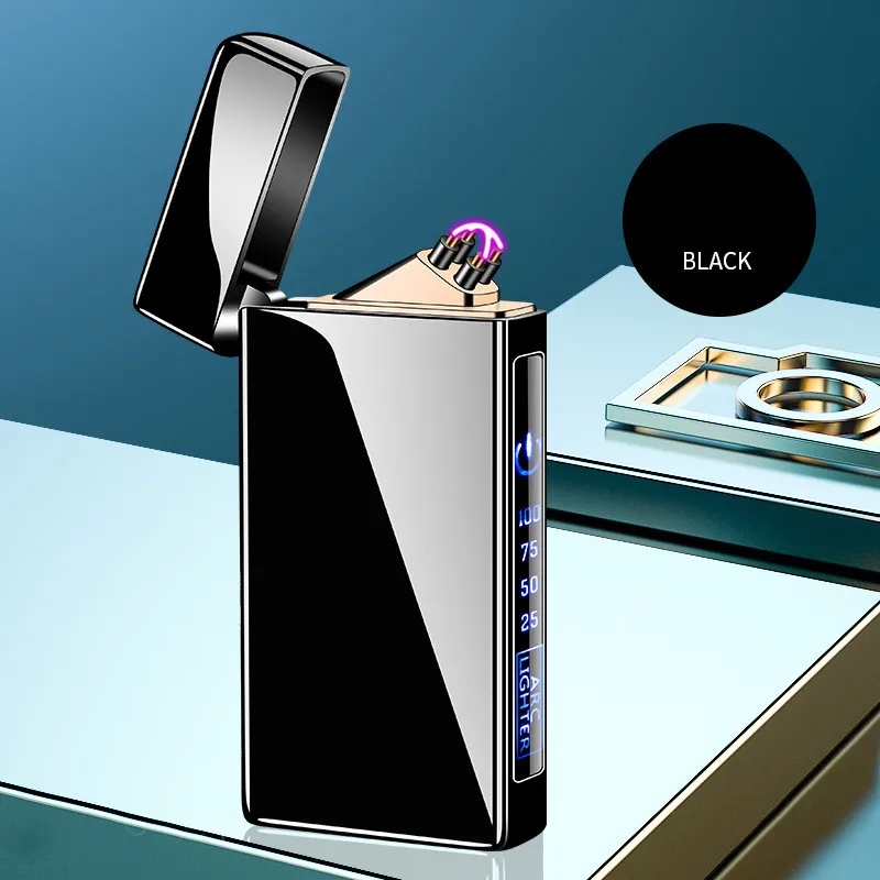 USB Metal Lighter, Touch-Sensitive Power Display, Windproof Double Arc, Durable and Gradient Color, Outdoor Fashion Gift
USB Metal Lighter, Touch-Sensitive Power Display, Windproof Double Arc, Durable and Gradient Color, Outdoor Fashion Gift
