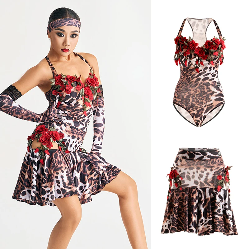 DUYQ Sexy Latin Dance Costume For Women Ballroom Dance Performance Suit Leopard Latin Top Hollow Skirts Stage Clothing 8831
DUYQ Sexy Latin Dance Costume For Women Ballroom Dance Performance Suit Leopard Latin Top Hollow Skirts Stage Clothing 8831