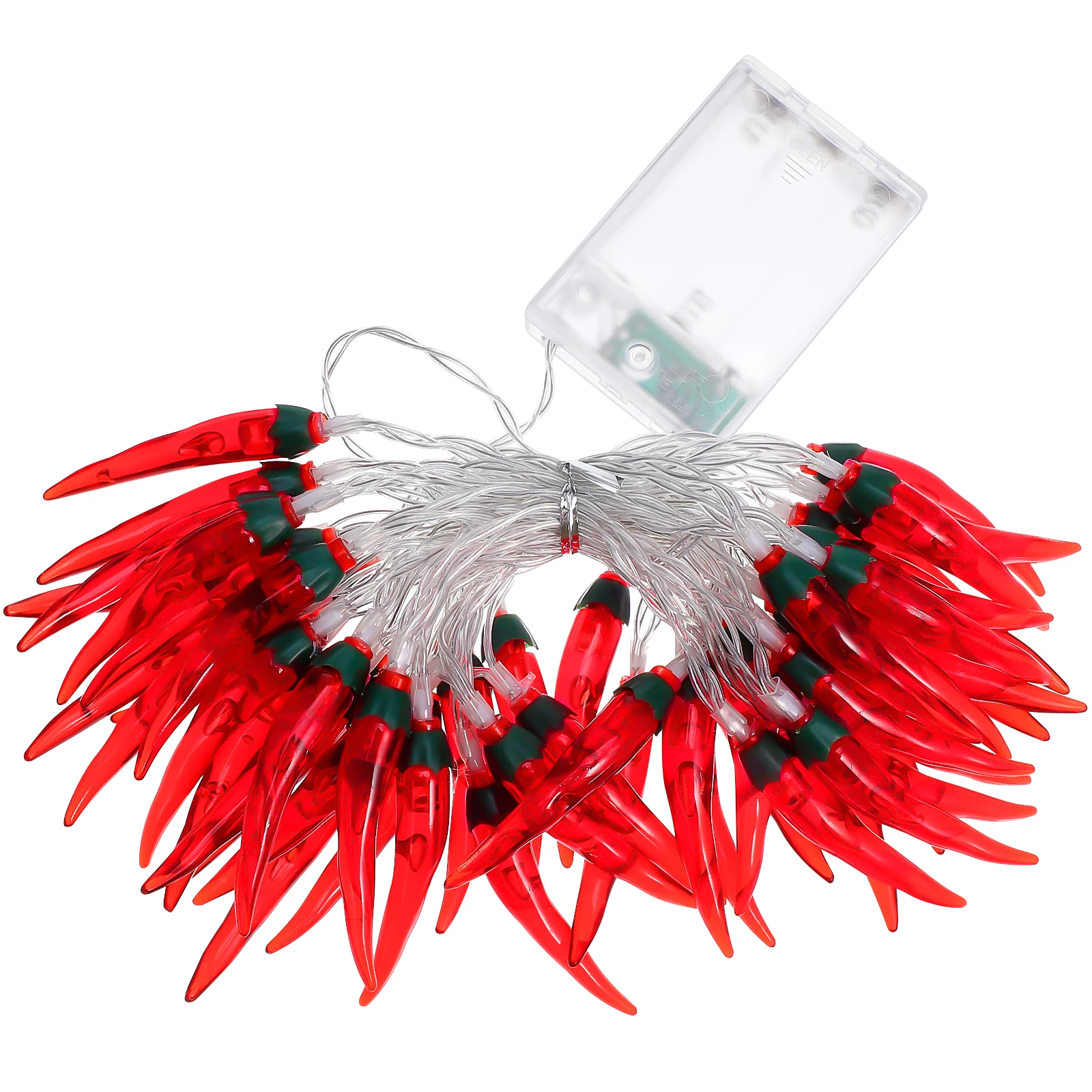 5M Chili String Lights 50 LEDs -operated Pepper Lights Decorations for Party Patio Fence Deck Balcony Camping (without Ba
5M Chili String Lights 50 LEDs -operated Pepper Lights Decorations for Party Patio Fence Deck Balcony Camping (without Ba