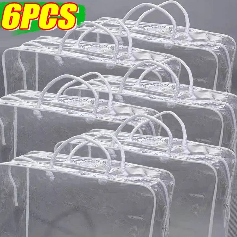 2pcs Transparent PVC Packaging Bags with Handles Portable Bedding Blanket Packaging Pillowcase Dustproof Waterproof Storage Bag
2pcs Transparent PVC Packaging Bags with Handles Portable Bedding Blanket Packaging Pillowcase Dustproof Waterproof Storage Bag