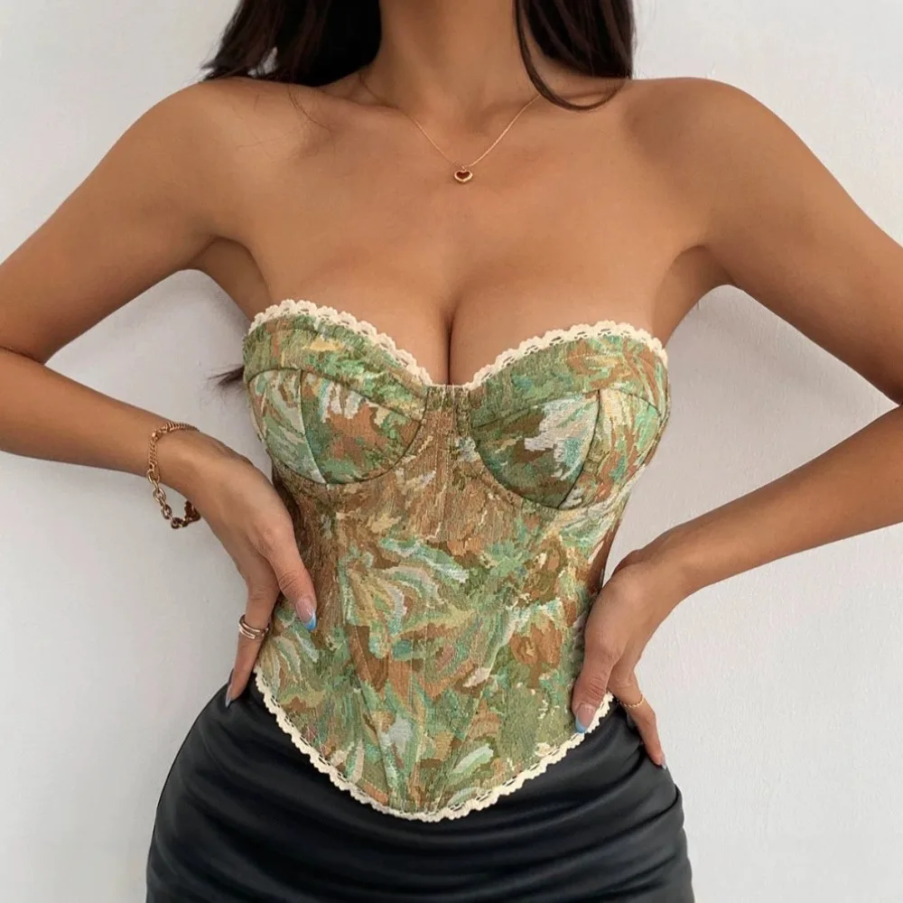 Disfraz Steampunk MujerFashion Sweet Floral Corset Vest Office Lady Beach Style Sleeveless Blouse Women Vintage Lace Slim Crop
Disfraz Steampunk MujerFashion Sweet Floral Corset Vest Office Lady Beach Style Sleeveless Blouse Women Vintage Lace Slim Crop