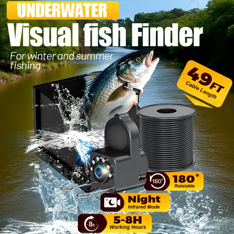 XHJ Underwater HD Fishing Camera with 4.3-inch Screen - Waterproof Fish Finder for Aquariums And Outdoor Fishing Gear
XHJ Underwater HD Fishing Camera with 4.3-inch Screen - Waterproof Fish Finder for Aquariums And Outdoor Fishing Gear