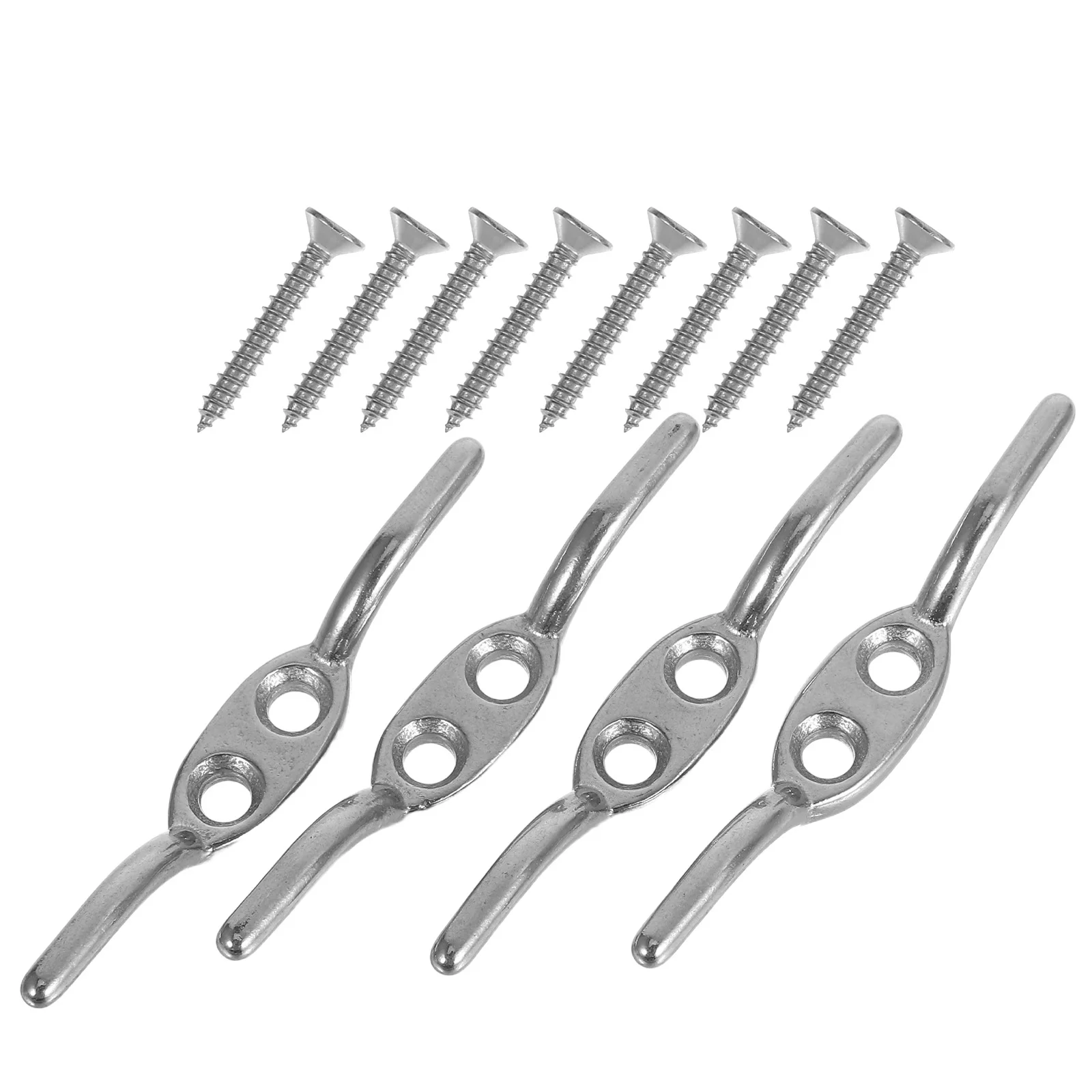 4 Pcs Steel Flagpole Cleat Hooks Secure Fastening Boat Cleats Marine Use Rope Hardware Flag Rings For Flagpole Suite
4 Pcs Steel Flagpole Cleat Hooks Secure Fastening Boat Cleats Marine Use Rope Hardware Flag Rings For Flagpole Suite