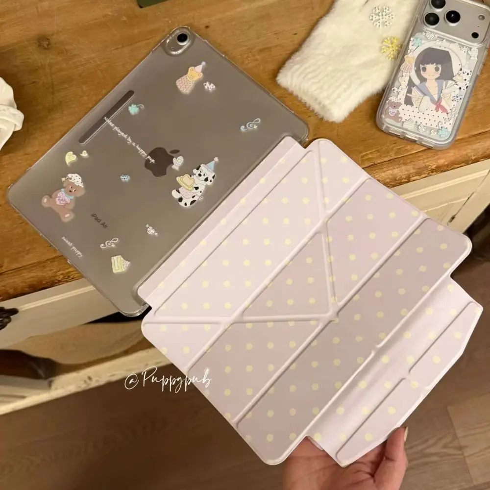 Korean Ins Cute Pajama Puppy Polka Dot Cover For iPad Pro 13 11th M5 M4 12.9 A16 10 8 7 9th 10th Air 11 M2 M3 Mini Tablet Case
Korean Ins Cute Pajama Puppy Polka Dot Cover For iPad Pro 13 11th M5 M4 12.9 A16 10 8 7 9th 10th Air 11 M2 M3 Mini Tablet Case