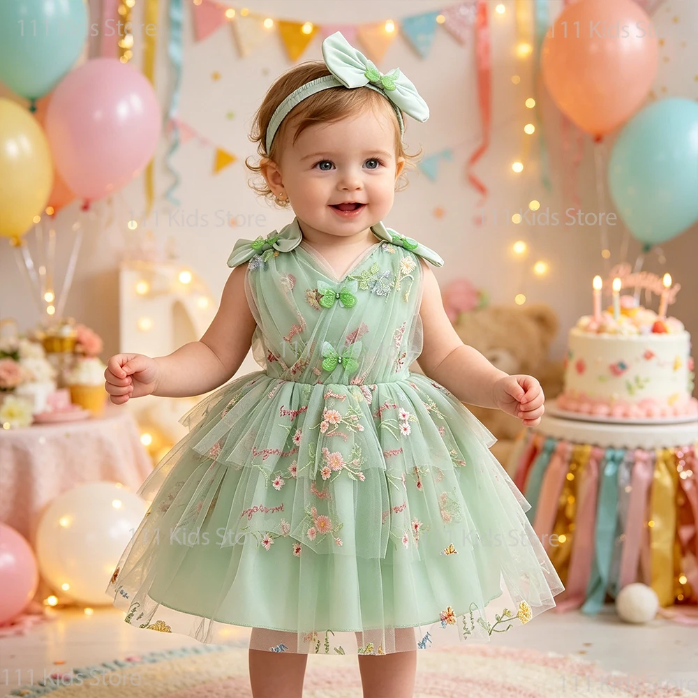 2026 New Embroidery Tulle Dress Summer Sweet Baby Clothes Butterfly Floral Dress for Girls Party Dresses Birthday Gifts 3-24M
2026 New Embroidery Tulle Dress Summer Sweet Baby Clothes Butterfly Floral Dress for Girls Party Dresses Birthday Gifts 3-24M