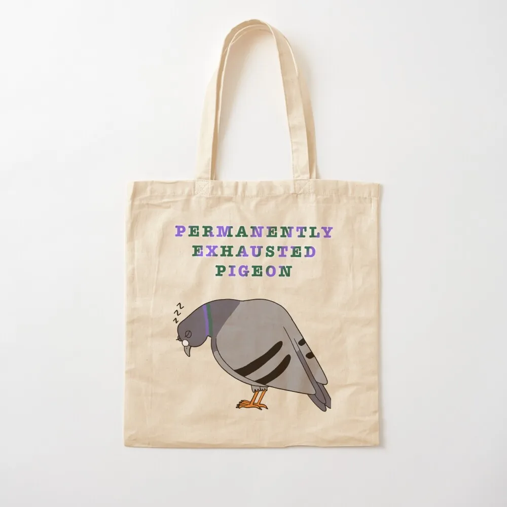 Permanently exhausted pigeon Tote Bag shopper bag women Women bags Canvas Tote Bag
Permanently exhausted pigeon Tote Bag shopper bag women Women bags Canvas Tote Bag
