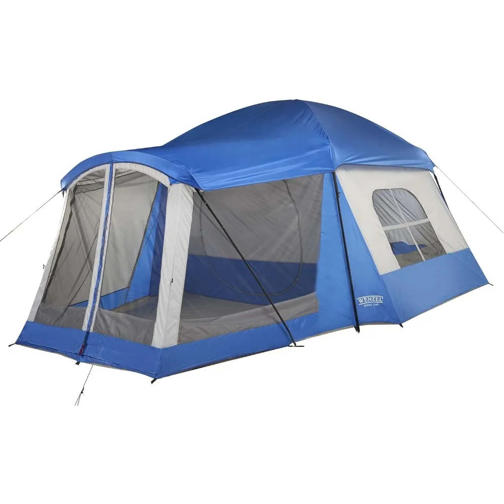 8 Person Water Resistant Tent with Convertible Screen Room for Family Camping
8 Person Water Resistant Tent with Convertible Screen Room for Family Camping