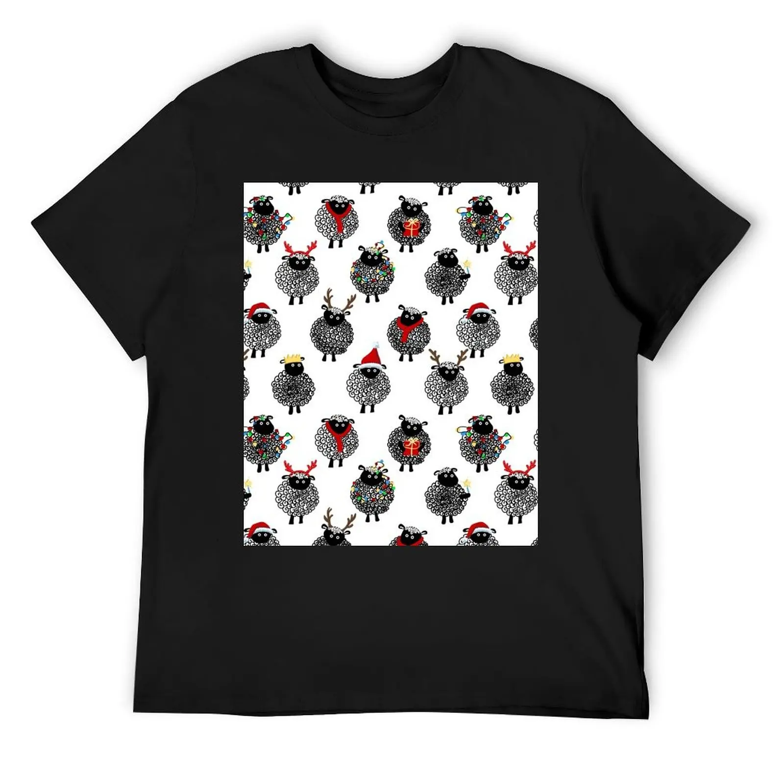 Festive Christmas sheep T-Shirt vintage t shirts heavyweights T-shirts man quick drying men clothes
Festive Christmas sheep T-Shirt vintage t shirts heavyweights T-shirts man quick drying men clothes