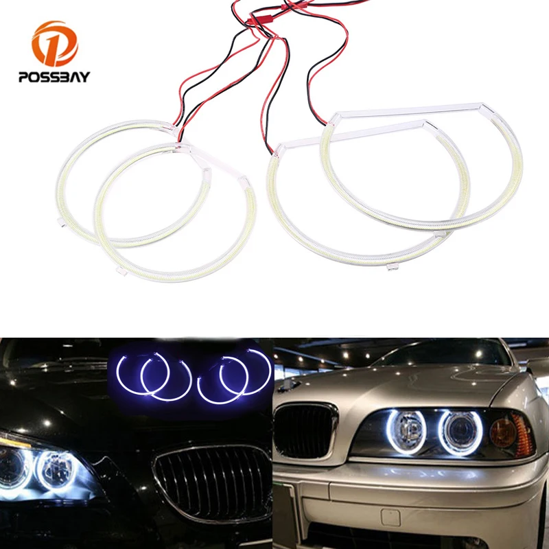 POSSBAY 4Pcs Car Angel Eyes COB Halo Ring Light White Lamp 160mm Headlight Waterproof =Auto Accessories 12V for BMW X5
POSSBAY 4Pcs Car Angel Eyes COB Halo Ring Light White Lamp 160mm Headlight Waterproof =Auto Accessories 12V for BMW X5