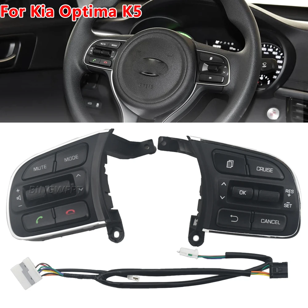 Steering Wheel Control Buttons Remote Telephone Cruise Control Switch With Wire For kia k5 optima 2016- 2019 96720-D9010
Steering Wheel Control Buttons Remote Telephone Cruise Control Switch With Wire For kia k5 optima 2016- 2019 96720-D9010