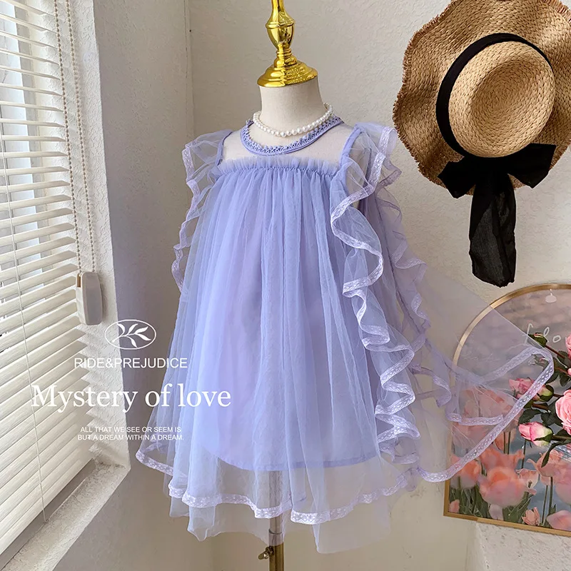 New Summer for Girls2-8Girl's Elegant Sweet Lace Mesh Sleeveless Princess Dress Tide
New Summer for Girls2-8Girl's Elegant Sweet Lace Mesh Sleeveless Princess Dress Tide